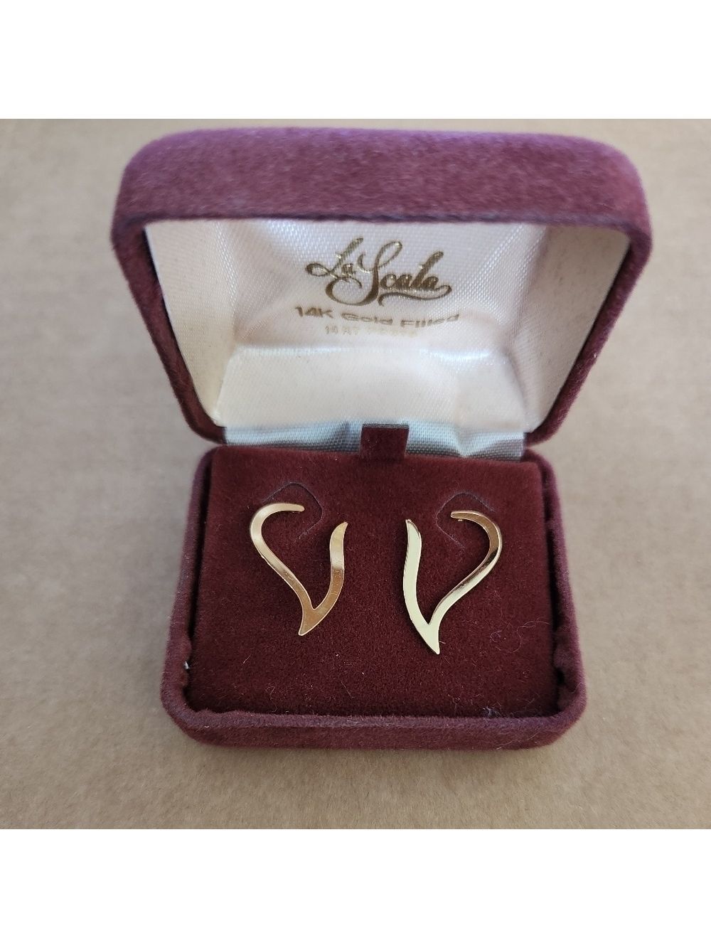 La Scala 14k GF w/ 14k Gold post stud earrings